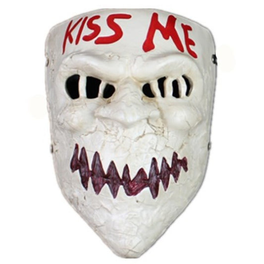 New Human Clearance Plan Mask KISS ME Kiss Me Mask Halloween Horror Demon Mask The Purge