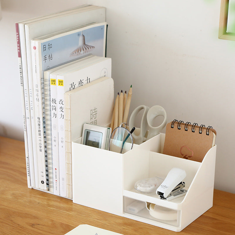 Office desktop clutter storage rack folder storage box drawer book stand student desk shelf artifact