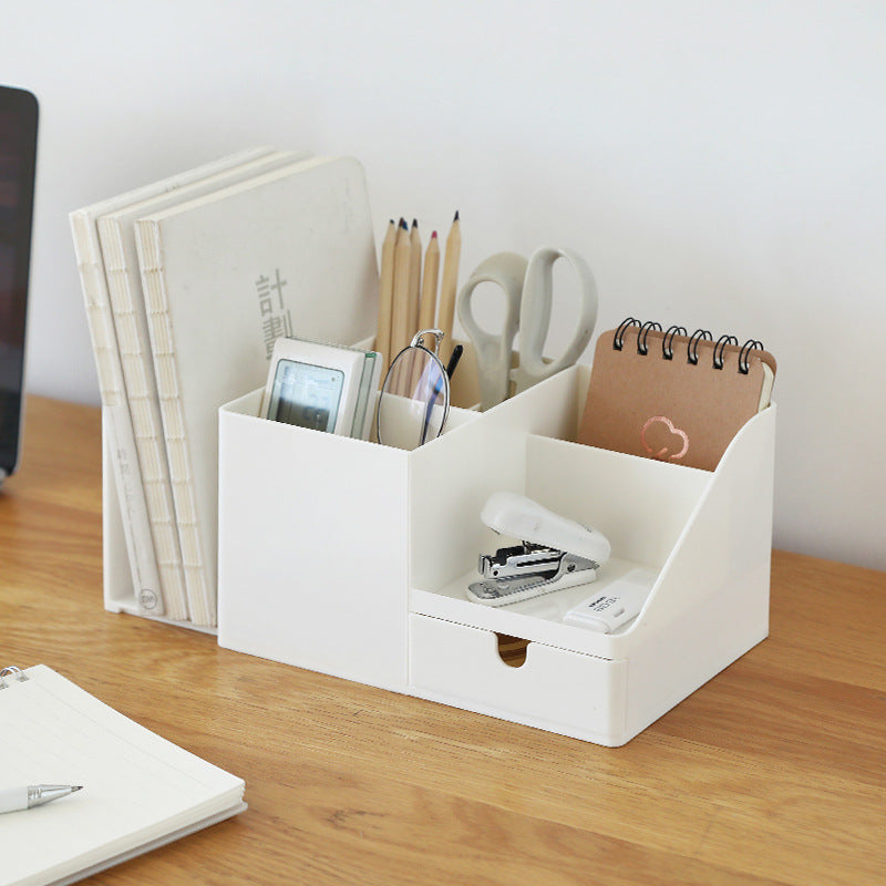 Office desktop clutter storage rack folder storage box drawer book stand student desk shelf artifact