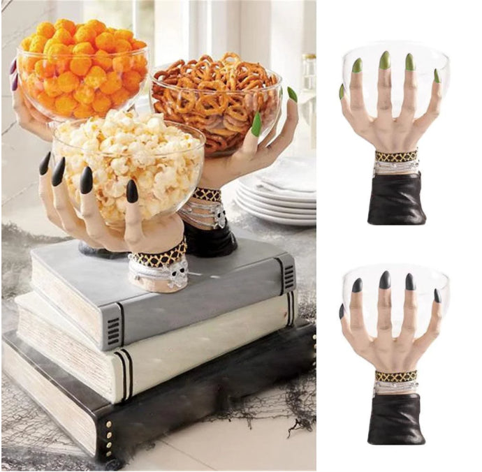 Witch Hands New Halloween Witch Hand Snack Bowl Rack Indoor Decoration Resin Crafts