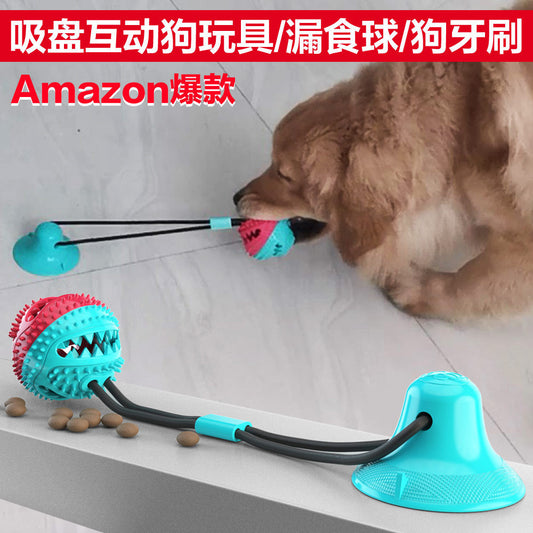 Hot sale chewing molar dog toy interactive sucker dog toy missing food ball dog toothbrush