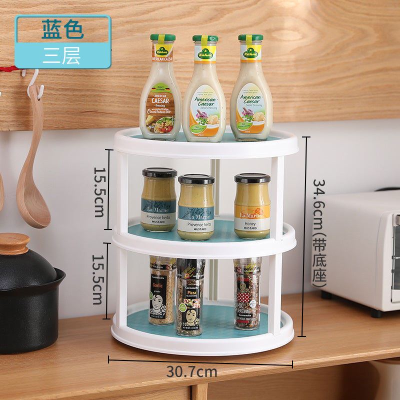 Kitchen seasoning multifunctional rotating rack seasoning rack seasoning storage storage box seasoning storage rack