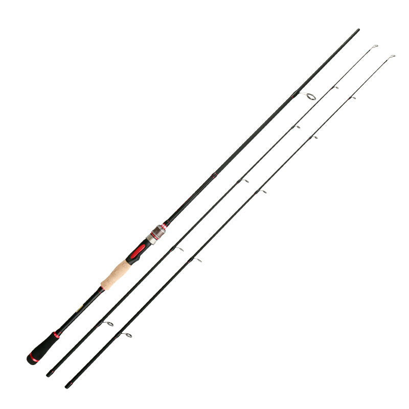 Carbon lure rod straight handle gun handle set double pole tip exclusively for Weihai fishing rod fishing gear