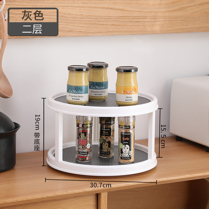 Kitchen seasoning multifunctional rotating rack seasoning rack seasoning storage storage box seasoning storage rack