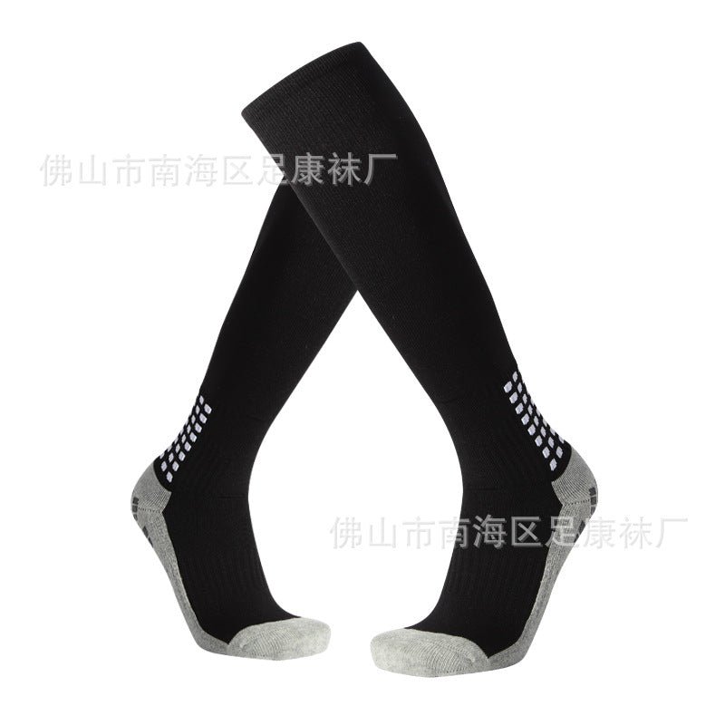 Non-slip football socks over-the-knee stockings thickened towel bottom shock-absorbing sports socks