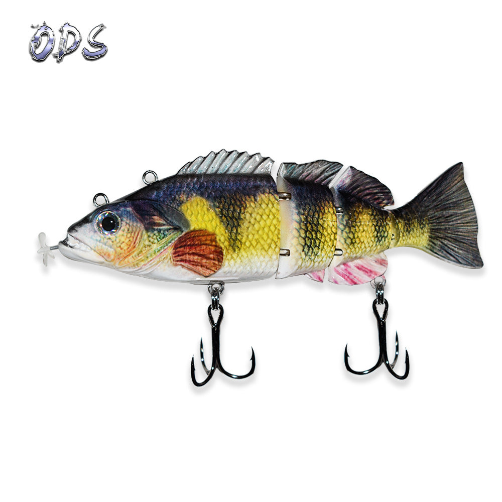 Rechargeable knotty fish green LED luminous simulation hard bait swimming bait propeller electric lure knotty fish