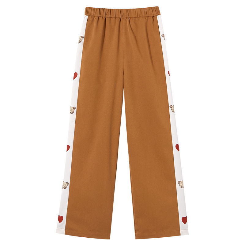 European and American summer stitching sports casual pants