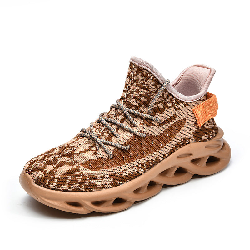 European and American cross-border large size twist sole sports casual shoes breathable flying woven coconut shoes