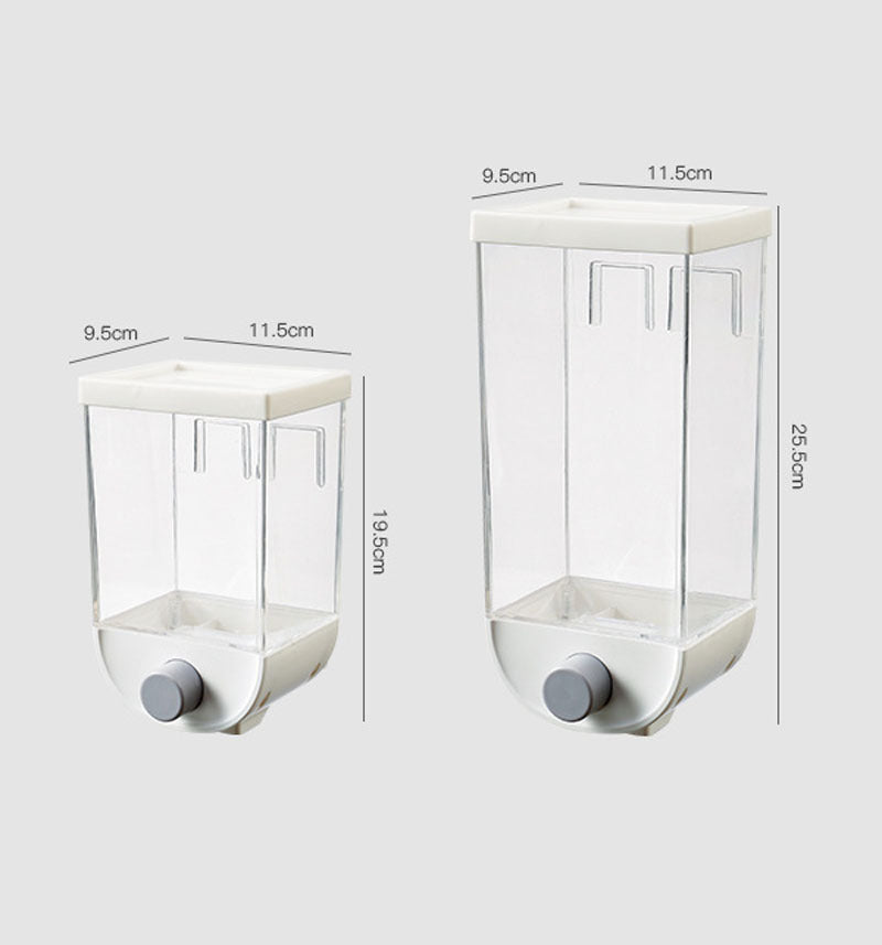 Whole grain storage box kitchen wall-mounted grain storage tank rice bean sealed tank grain dispenser