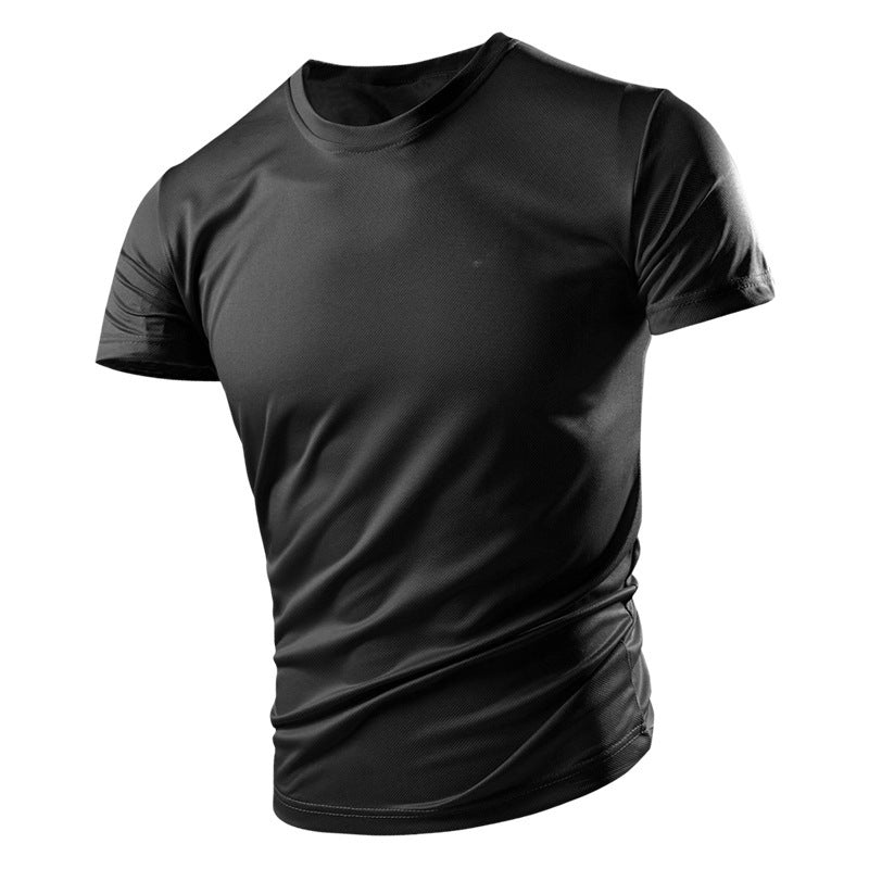 Men's ice silk short-sleeved t-shirt loose waterproof and antifouling nano clothes