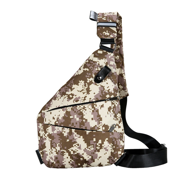 Digital storage gun bag men's shoulder messenger chest bag hanging bag underarm bag sports waist bag personal anti-theft riding bag