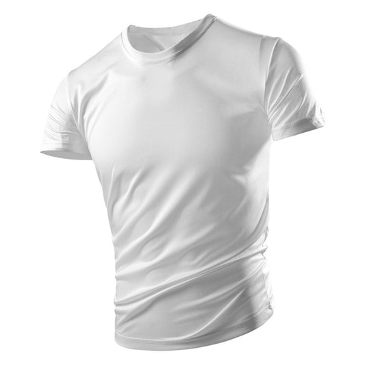 Men's ice silk short-sleeved t-shirt loose waterproof and antifouling nano clothes