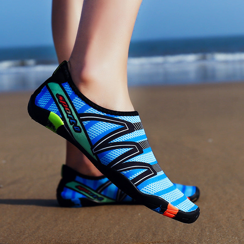 Couple travel beach shoes female skin shoes fitness treadmill shoes male swimming diving shoes seaside wading snorkeling shoes