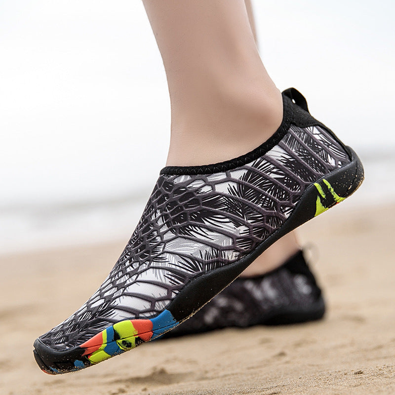 Couple travel beach shoes female skin shoes fitness treadmill shoes male swimming diving shoes seaside wading snorkeling shoes