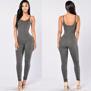 Fashion sexy long tight-fitting halter strap one piece yoga