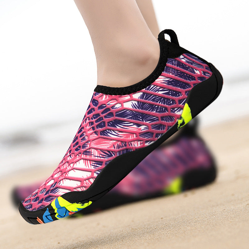 Couple travel beach shoes female skin shoes fitness treadmill shoes male swimming diving shoes seaside wading snorkeling shoes