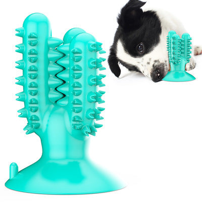 Hot Sale New Dog Toothbrush Dog Teeth Cleaner Stick Leaking Food Resistant Biting Dog Toy