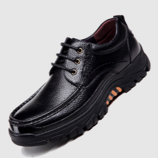 Cross-border new men's casual leather shoes