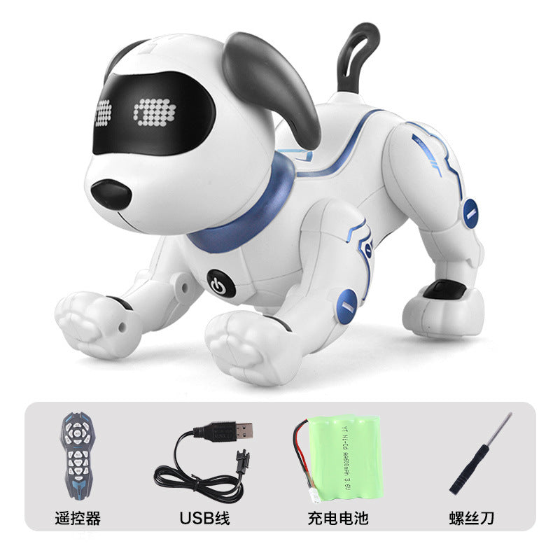 Intelligent robot dog electric remote control dialogue robot puzzle baby children's toy boy dog walking will bark