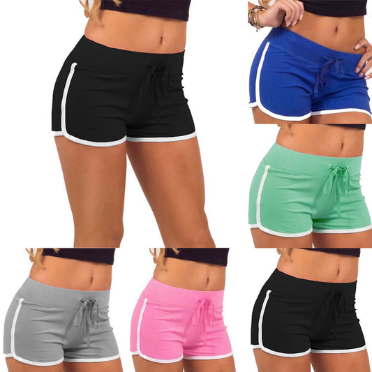 Clothing elastic sweat-absorbing sports leisure women's yoga sports hot pants