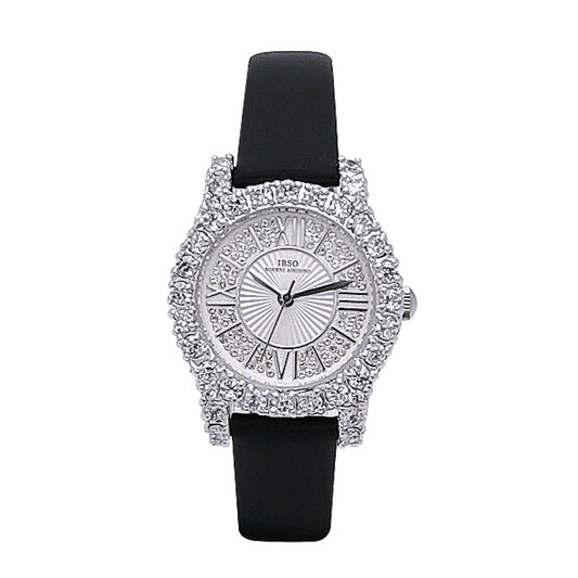 Genuine atmosphere luxury watch female full diamond starry leather ladies watch