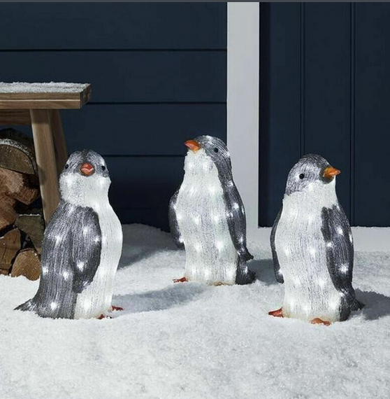 Light-Up Penguin Christmas Decoration Penguin Christmas Decoration Garden Decoration