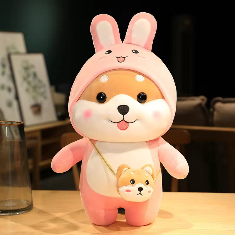 Sun bunny plush toy doll transformed into rabbit doll children's gift cute creative rabbit