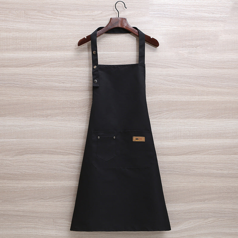 Korean fashion apron waterproof kitchen cafe manicure milk tea shop men and women work clothes