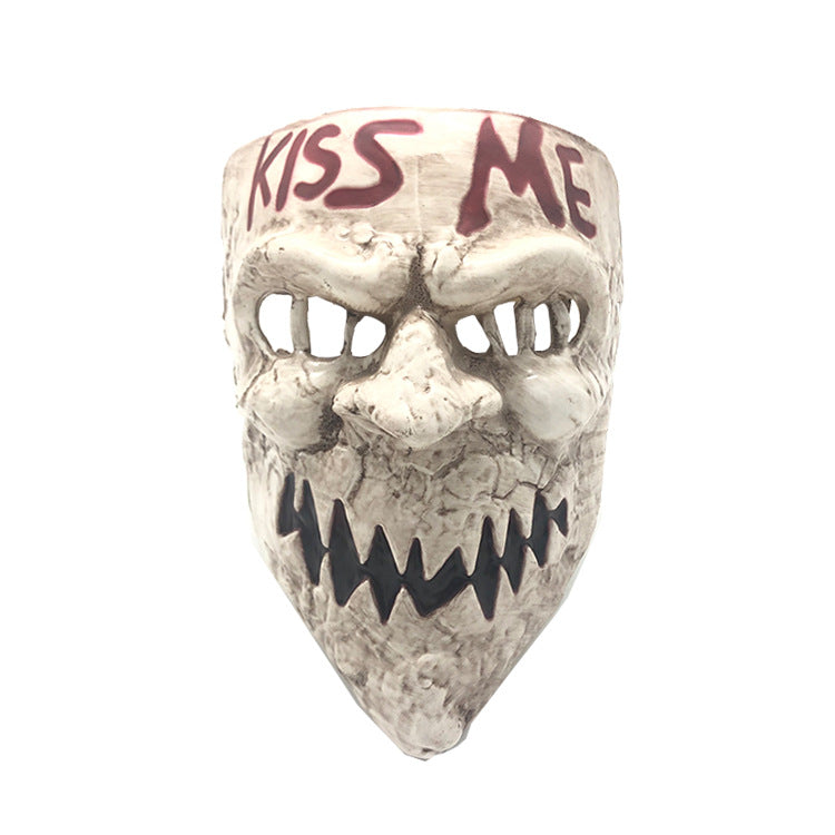 Human removal plan kiss me mask Halloween demon murderer cosplay props Horror mask