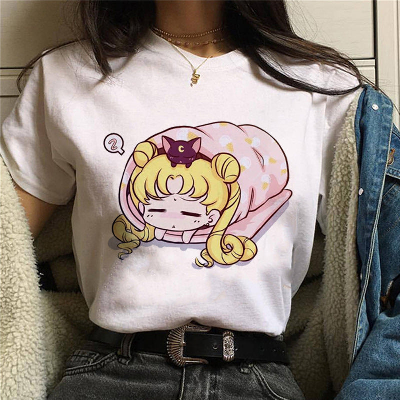 Japanese Anime Harajuku Style Ladies Casual Top