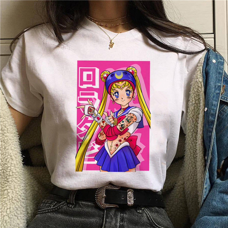 Japanese Anime Harajuku Style Ladies Casual Top