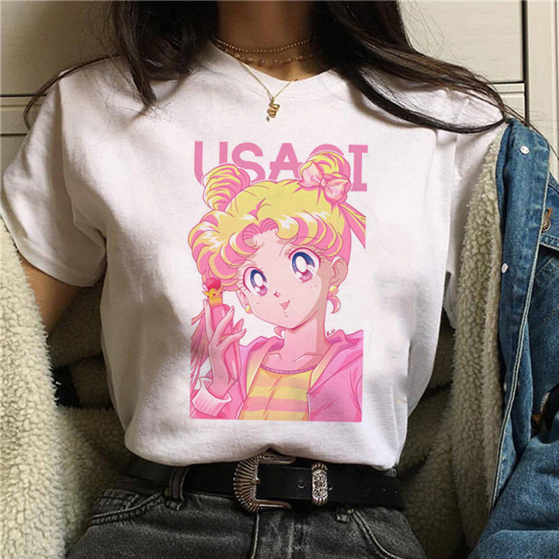 Japanese Anime Harajuku Style Ladies Casual Top