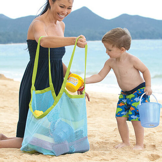 Children's beach messy storage bag sand digging tool bag clothes towel toy oversized