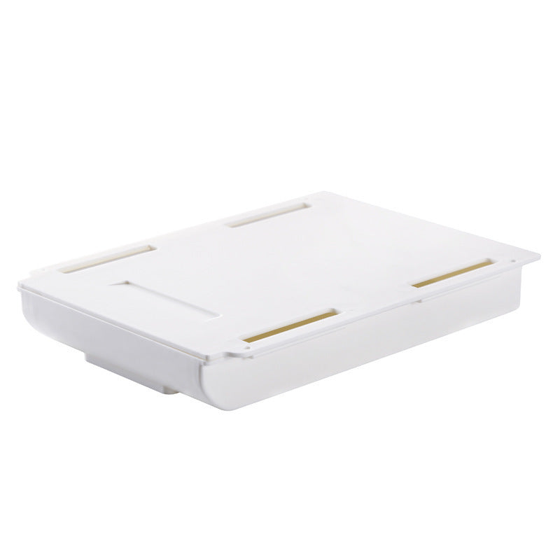 Under the desk drawer Powerful desktop office storage box Creative and easy to use plastic drawer