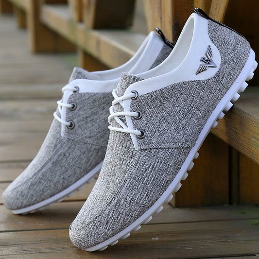 Korean canvas shoes breathable linen trendy shoes