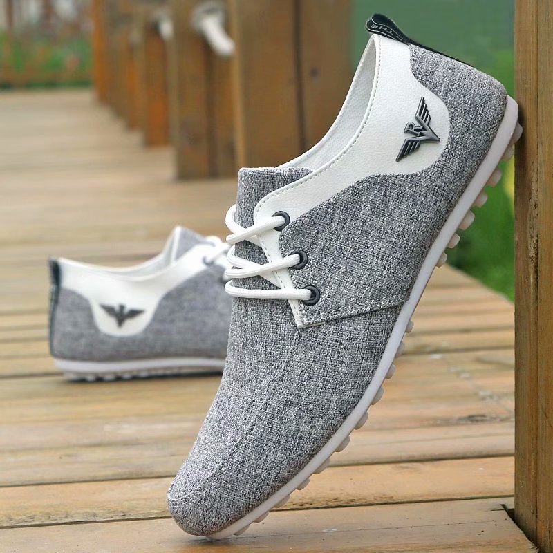 Korean canvas shoes breathable linen trendy shoes