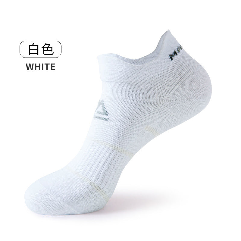 Sports socks, running socks, men's and women's color matching shallow mouth socks, fitness thin socks, tide socks, pressure boat socks