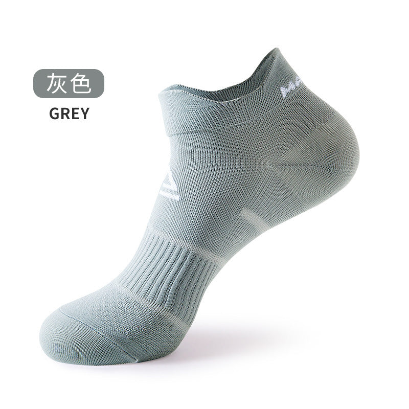 Sports socks, running socks, men's and women's color matching shallow mouth socks, fitness thin socks, tide socks, pressure boat socks