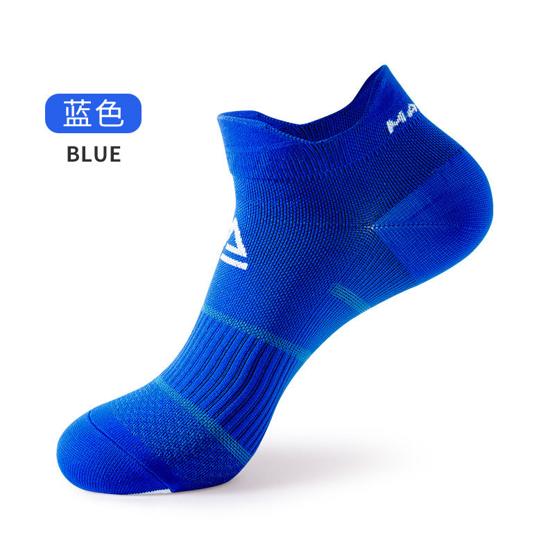 Sports socks, running socks, men's and women's color matching shallow mouth socks, fitness thin socks, tide socks, pressure boat socks