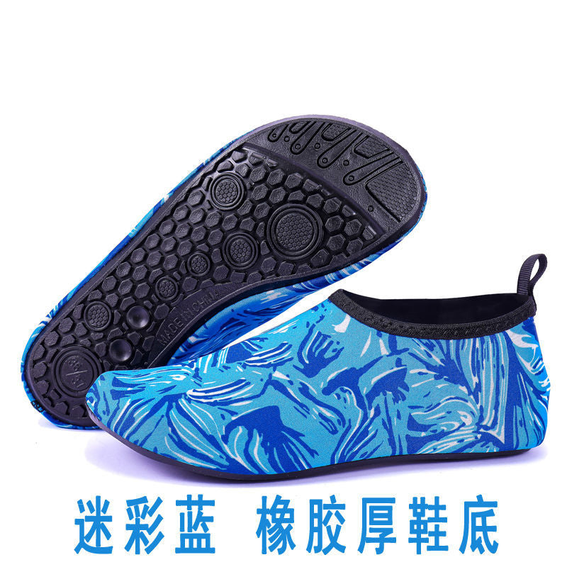 Beach shoes men and women diving  wading upstream swimming shoes soft non-slip shoes