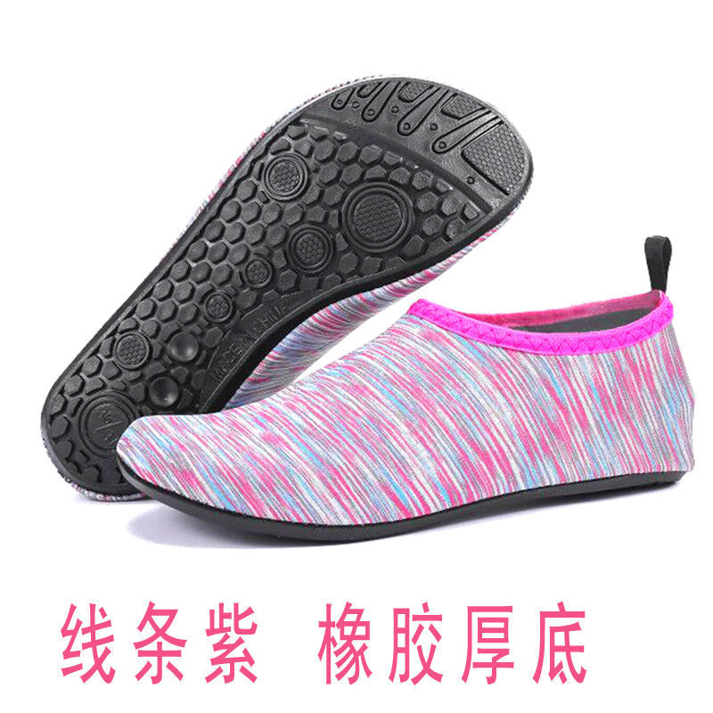 Beach shoes men and women diving  wading upstream swimming shoes soft non-slip shoes