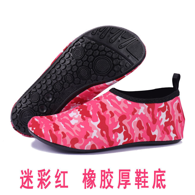 Beach shoes men and women diving  wading upstream swimming shoes soft non-slip shoes