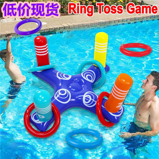 Inflatable cross ferrule PVC inflatable floating row water entertainment interactive game outdoor play inflatable toys