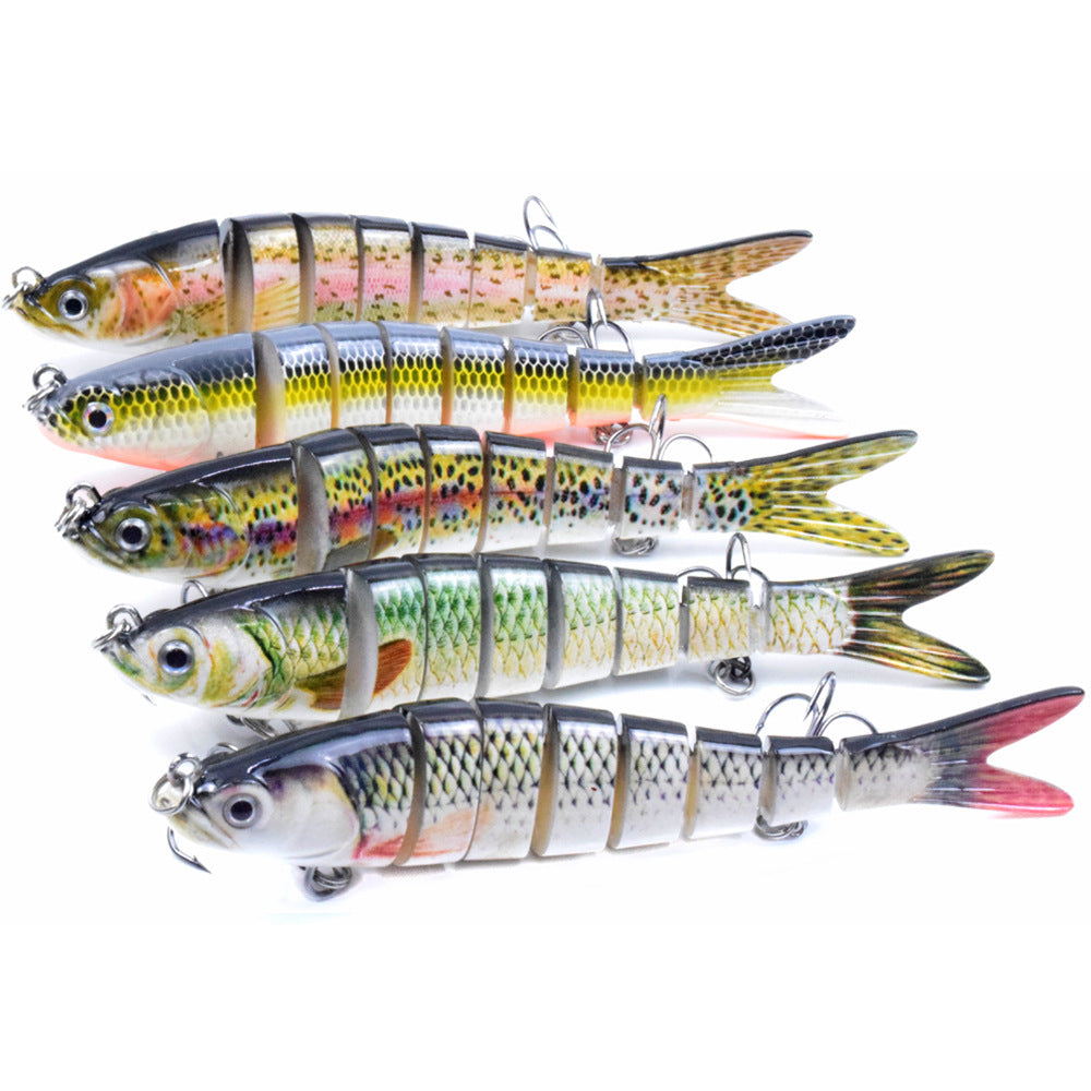 Cross-border 140MM 26G multi-section bionic lure bait 8 section loach broken section lure bait submerged trout