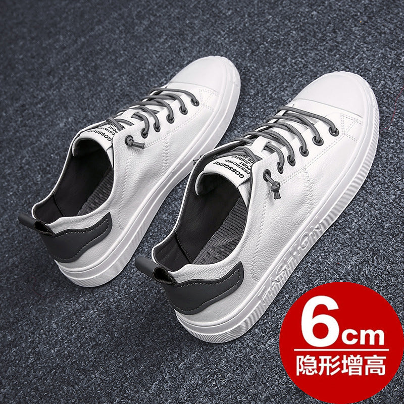 Korean board shoes men's casual leather shoes