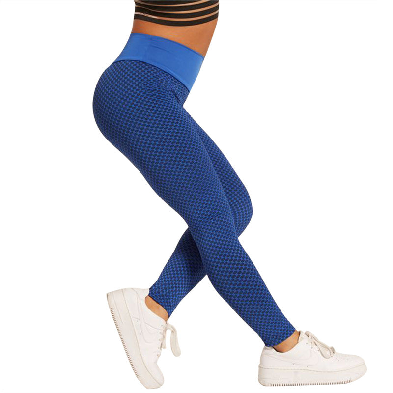 Peach hip fitness yoga pants high waist mesh sports leggings seamless hip fitness pants