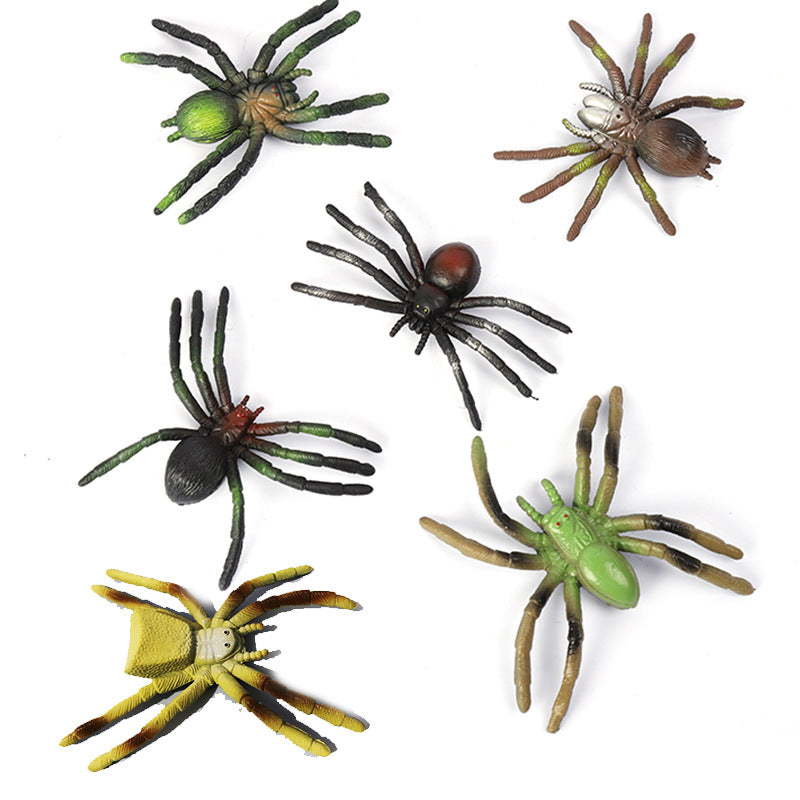 Cross-border simulation spider model big magic spider tarantula tricky toy crystal mud spider Halloween early education small toy