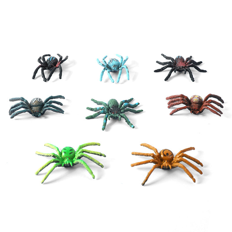 Cross-border simulation spider model big magic spider tarantula tricky toy crystal mud spider Halloween early education small toy