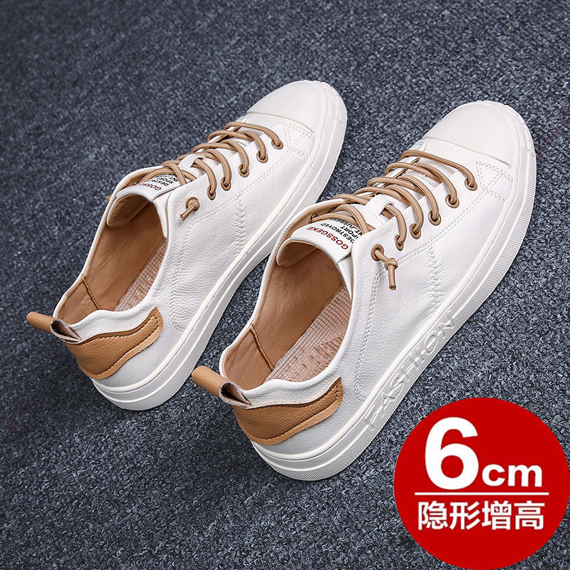 Korean board shoes men's casual leather shoes