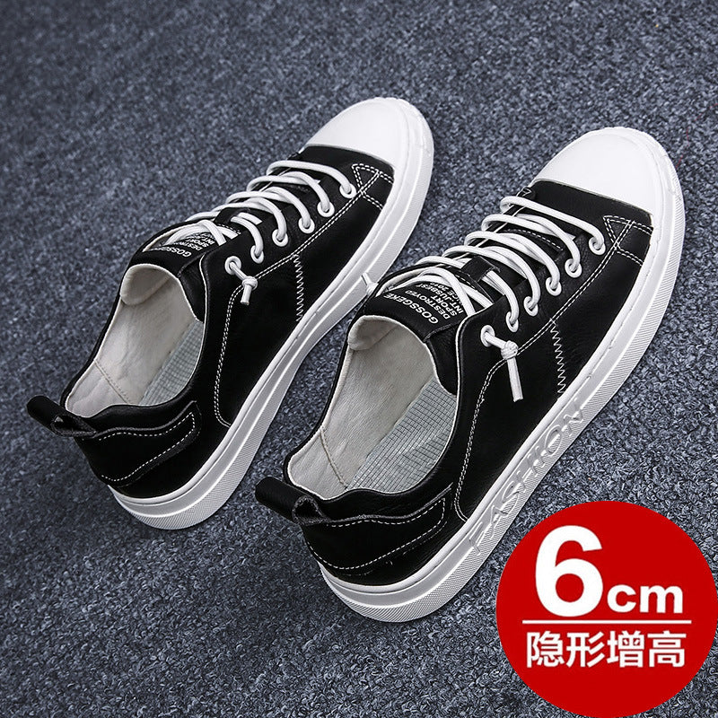 Korean board shoes men's casual leather shoes